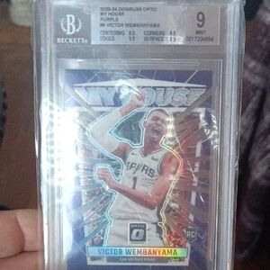 Victor Wembanyama My House Card Rookie #6 Beckett 9.